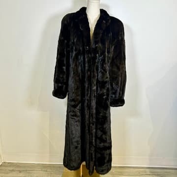 Burkholder Fur Dark Brown/Black Coat M