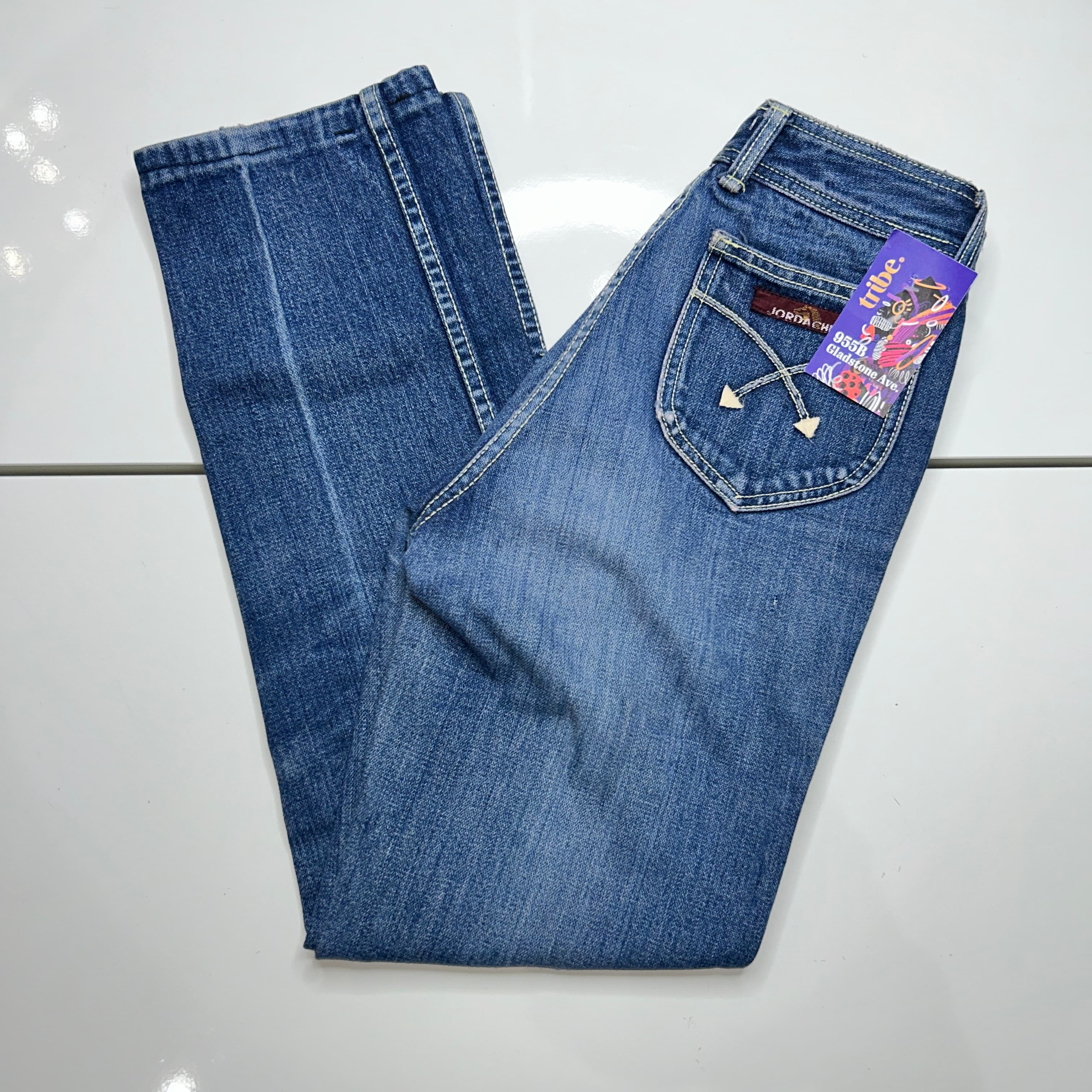 Jordache High Rise Straight Leg Jeans 24