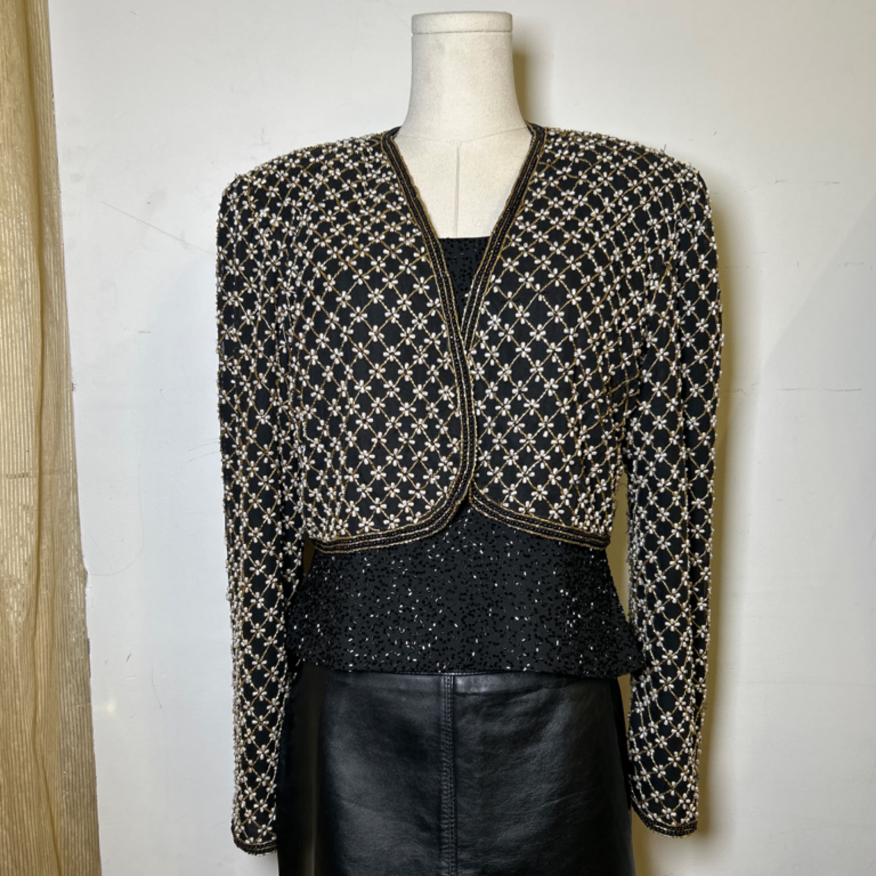 Melanie Lynn beaded blazer
